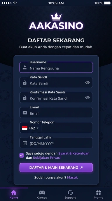 Panduan Lengkap Registrasi Akun Aakasino untuk Pengguna Android