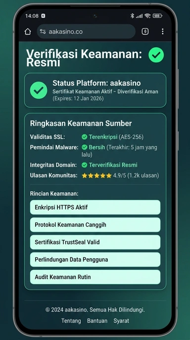 Kanal Resmi aakasino untuk Pengguna Android