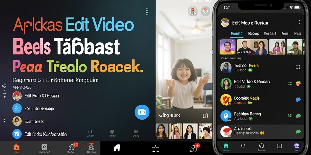 Tampilan antarmuka API36 saat mengedit Video Reels dengan fitur lengkap.
