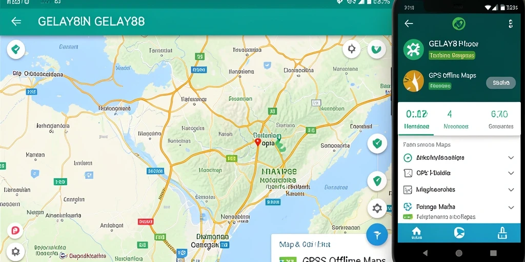 Antarmuka intuitif GELAY88 dengan fitur navigasi GPS Offline yang akurat.