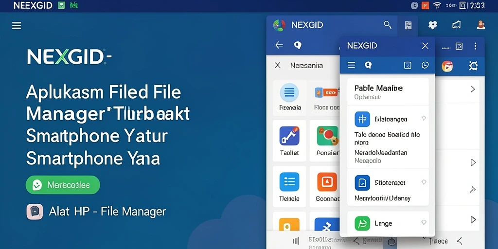 Tampilan antarmuka NEXGID yang mudah digunakan untuk mengelola file.